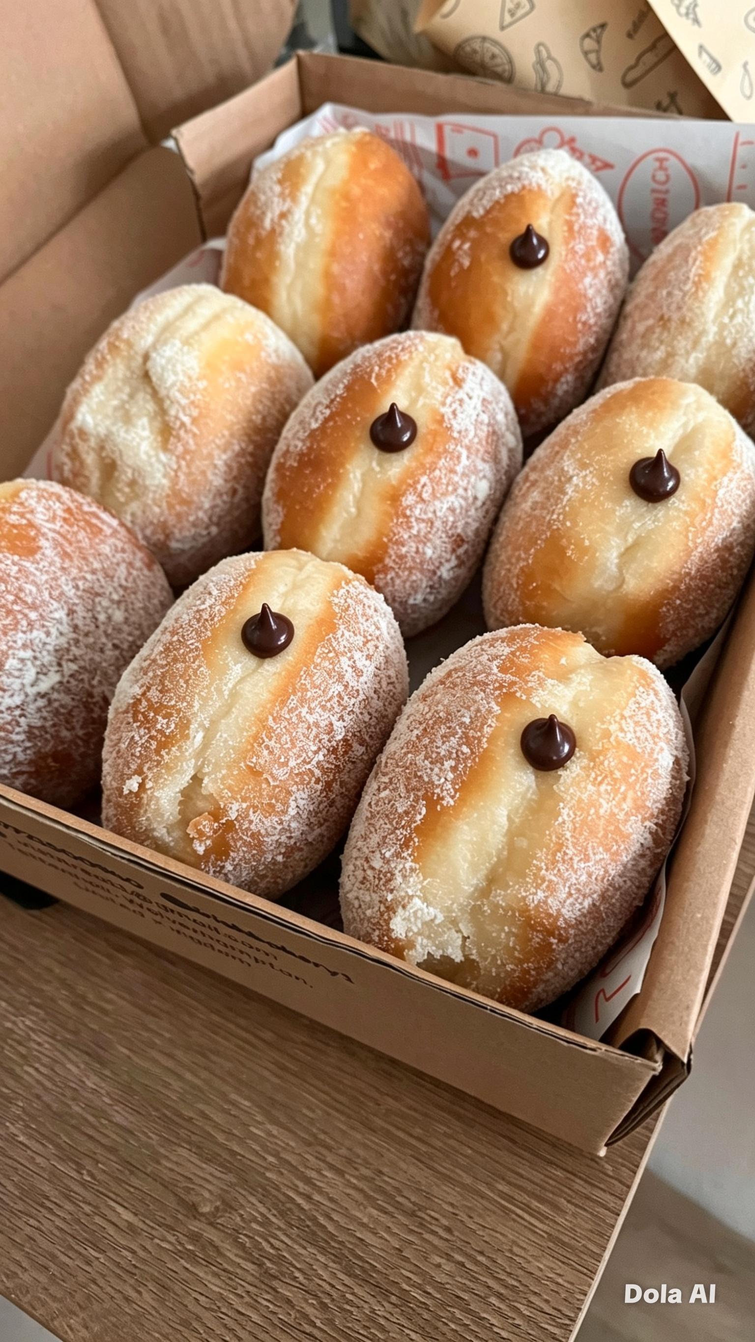 Milk chocolate cream Filled Doughnut