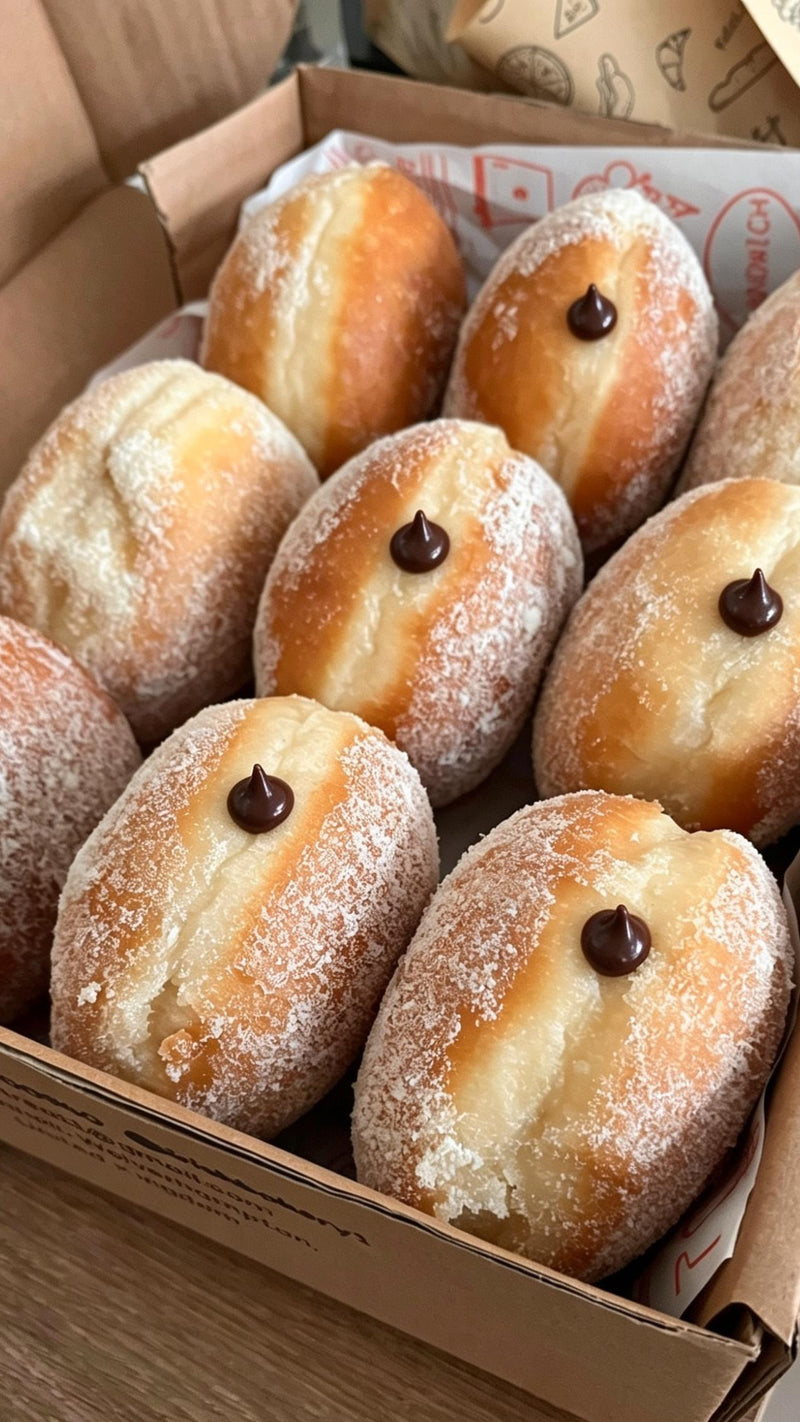 Milk chocolate cream Filled Doughnut